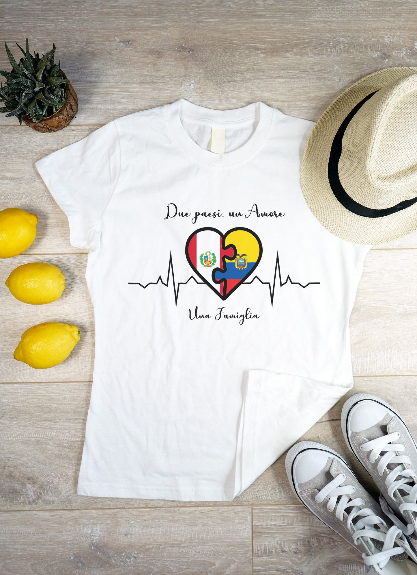 T-shirt Due paesi un Amore